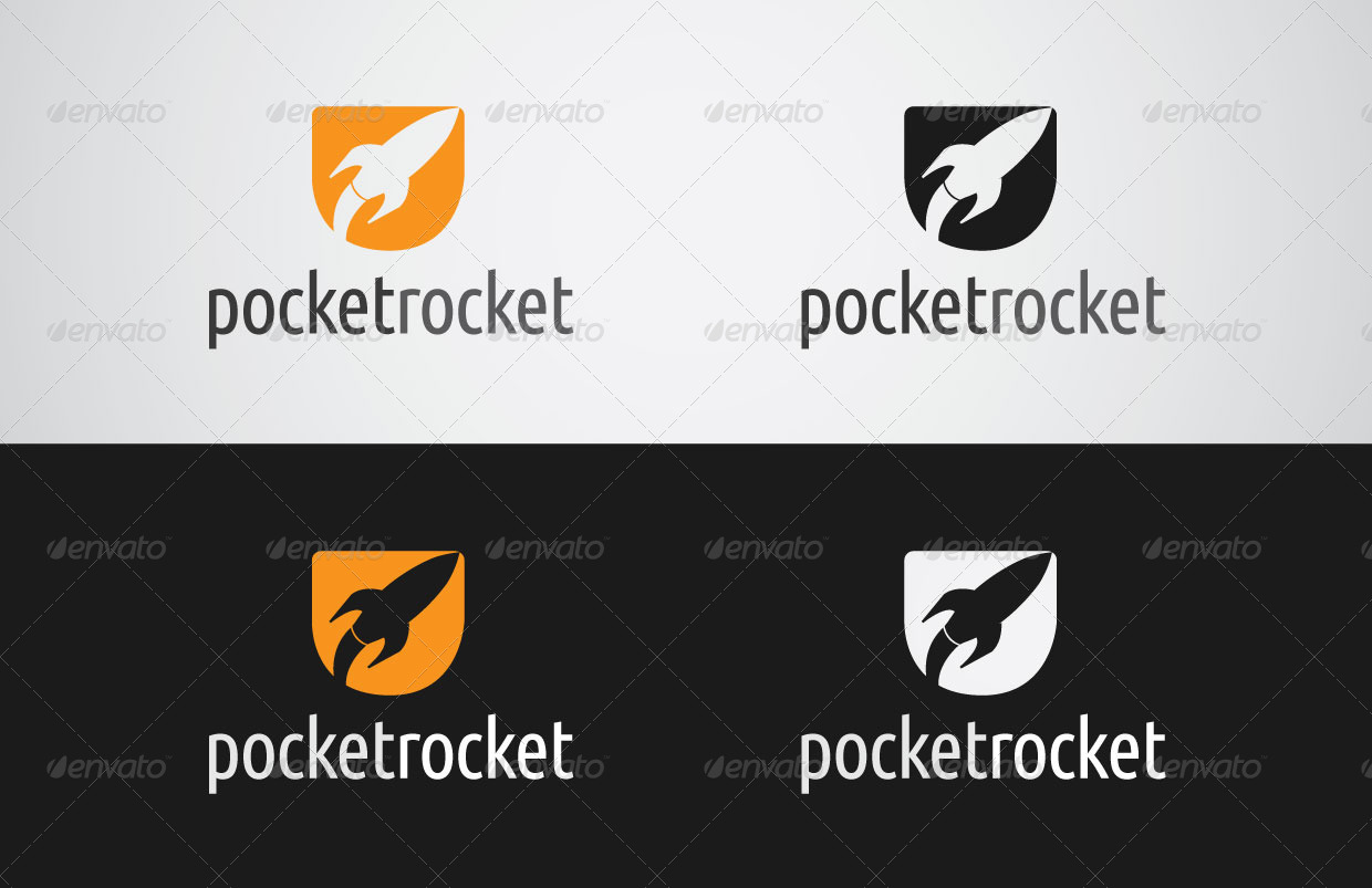 Pocket Rocket Logo by garamdapur GraphicRiver